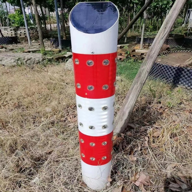 中山太陽能警示柱安裝案例